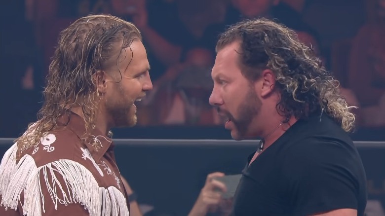 Adam Page Kenny Omega staredown