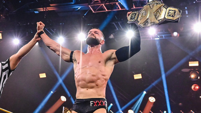 Finn Balor holds NXT Championship