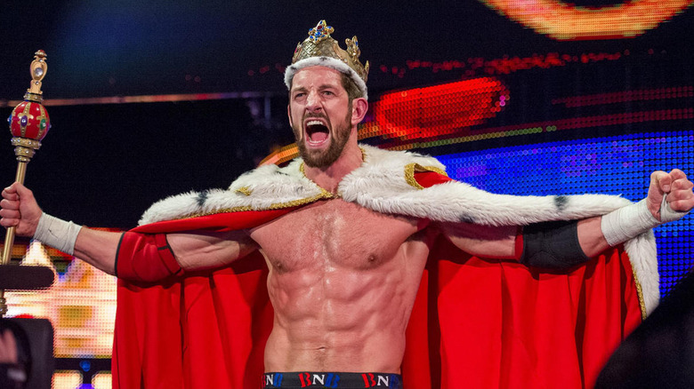 King Barrett In Crown and Robe 