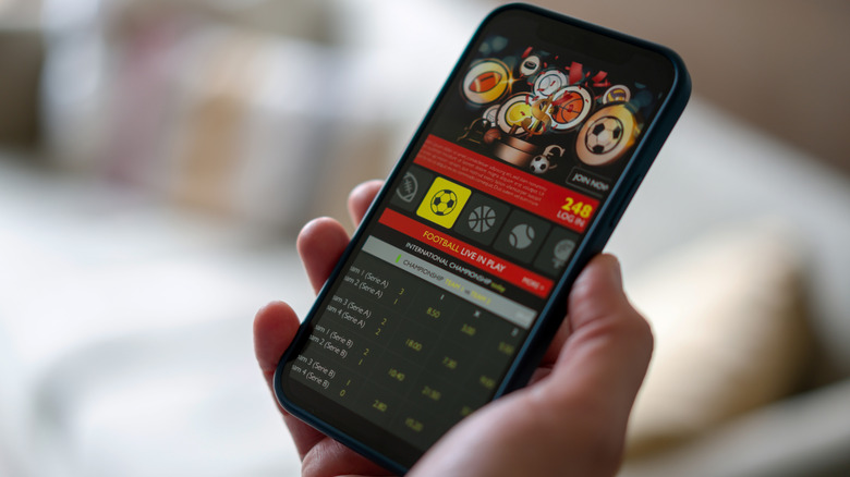 gambling app on phone