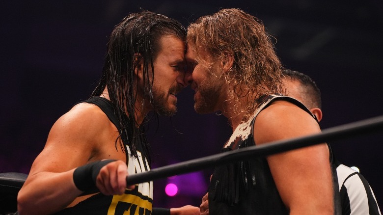 Adam Cole Adam Page staredown