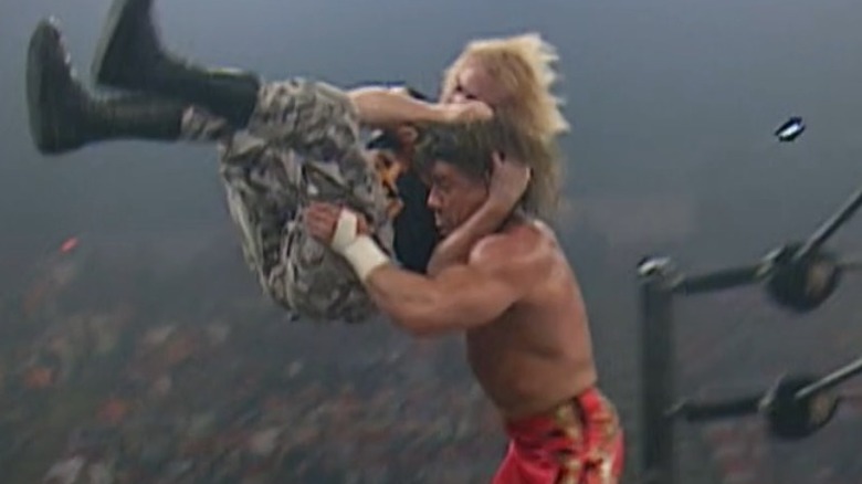Spike Dudley grabs Eddie Guerrero