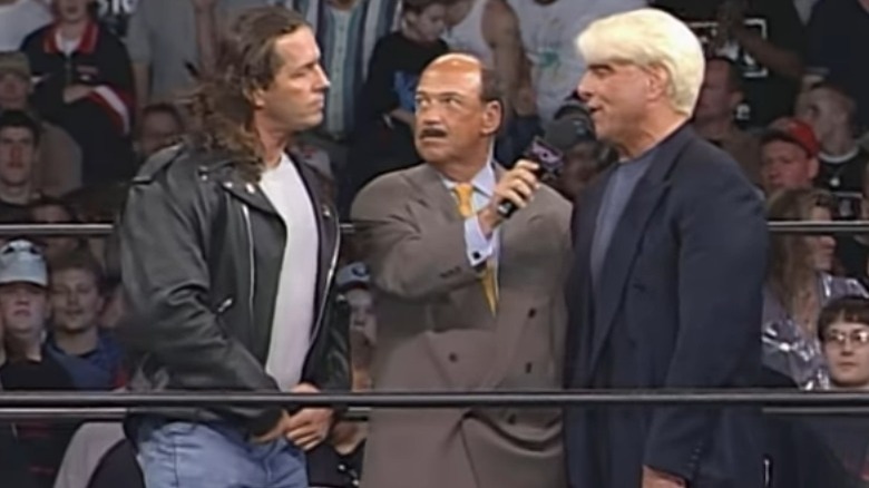 Ric Flair cuts promo on Bret Hart