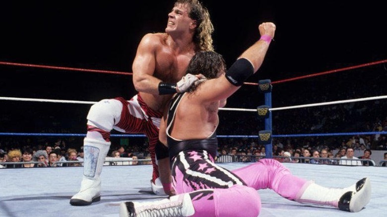 Shawn Michaels chinlock Bret Hart