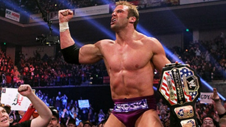Zack Ryder holds WWE United States Championship