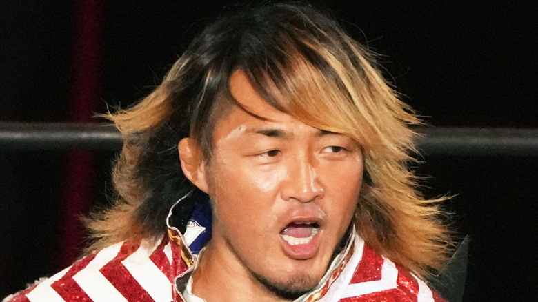 Tanahashi open mouth