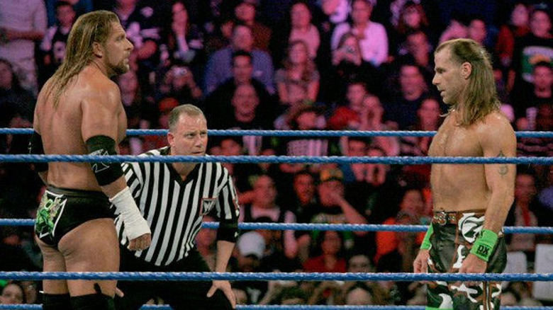 Triple H And Shawn Michaels Face Off 