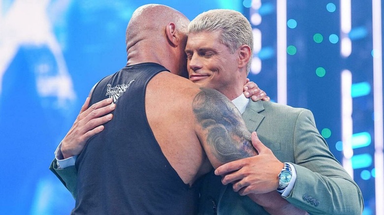 The Rock and Cody Rhodes on WWE SmackDown