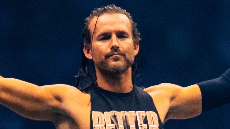 Adam Cole waits for the boom