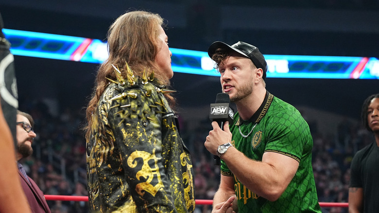 Will Ospreay confronts Chris Jericho