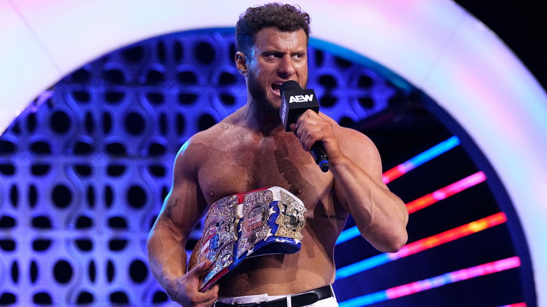 MJF with AEW American Championship