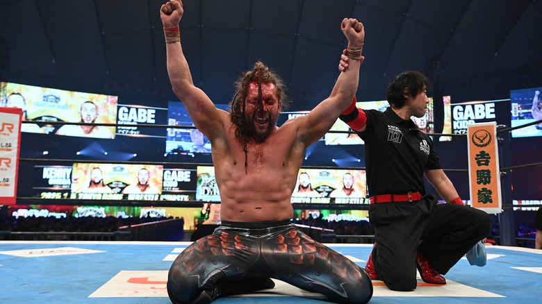 Kenny Omega gets his hand raised at NJPW's Wrestle Dynasty