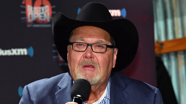 Jim Ross watching a slobberknocker unfold before his very eyes