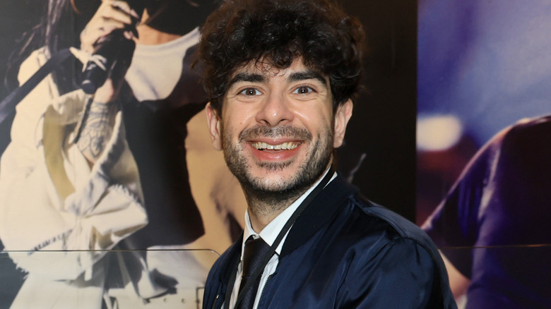 Tony Khan smiling