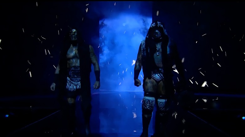 Malaki Black and Brody King making their entrance