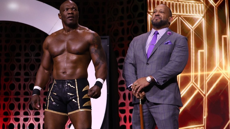 Shelton Benjamin walks out with MVP on "AEW Dynamite."