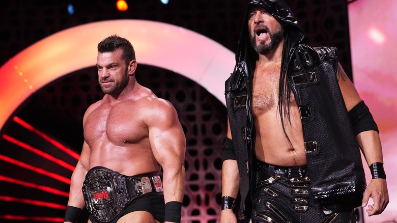 Brian Cage and Lance Archer on the stage on "AEW Dynamite."