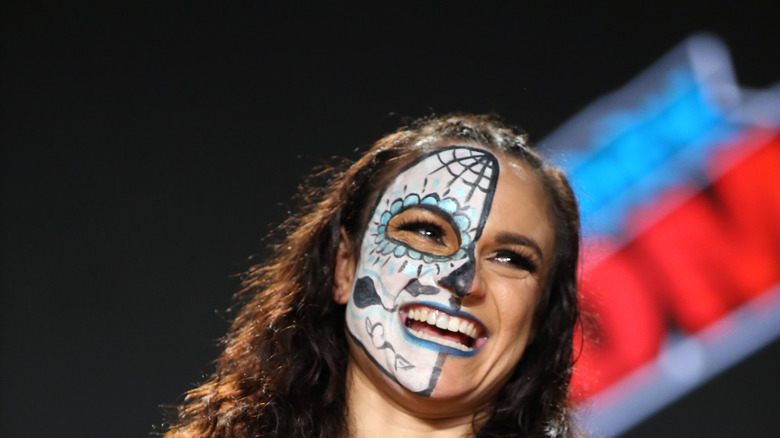 Thunder Rosa smiling