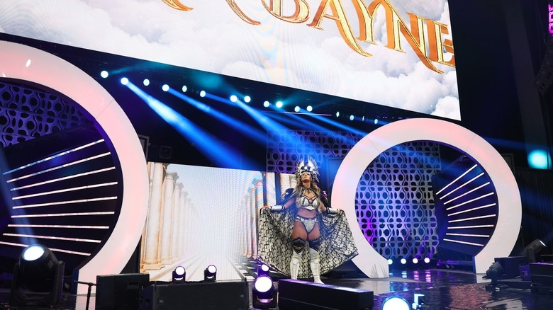 Megan Bayne's entrance