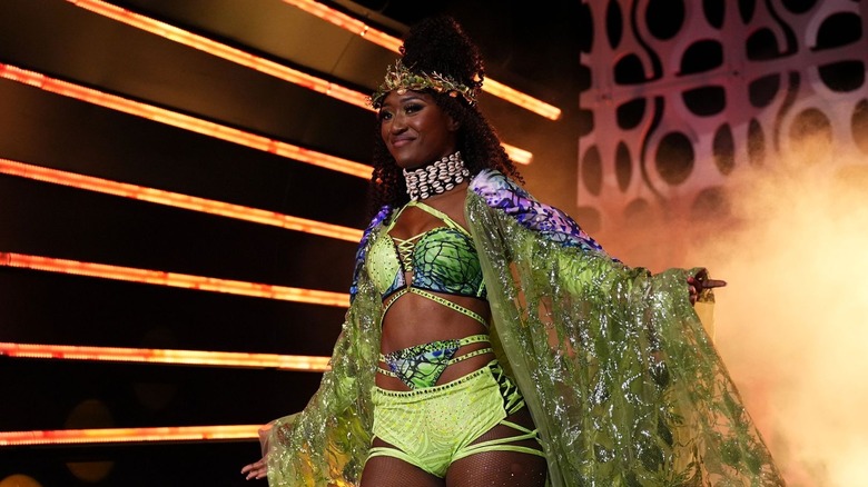 Queen Aminata's entrance