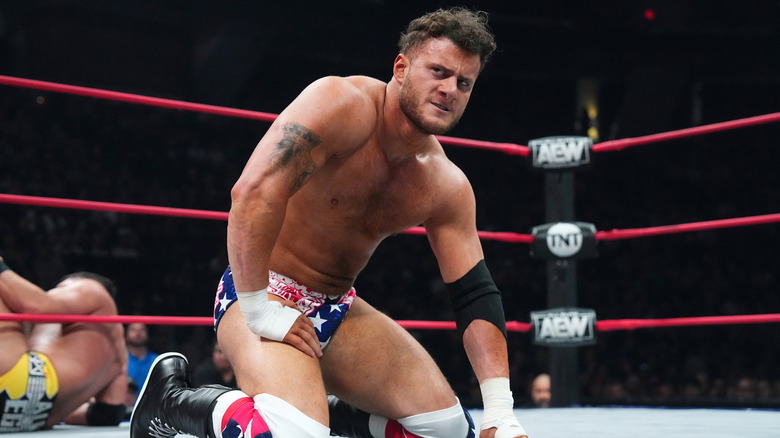 MJF after dispatching Ethan Page on the July 1 "Collision"