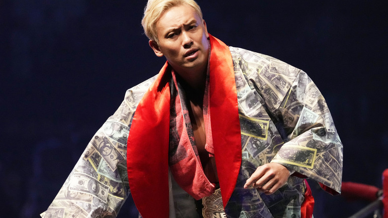 Kazuchika Okada in his money robe