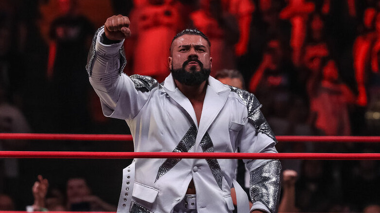 Andrade in the ring 