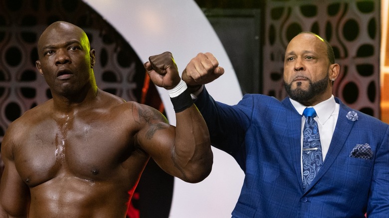 Shelton Benjamin and MVP on AEW Collision