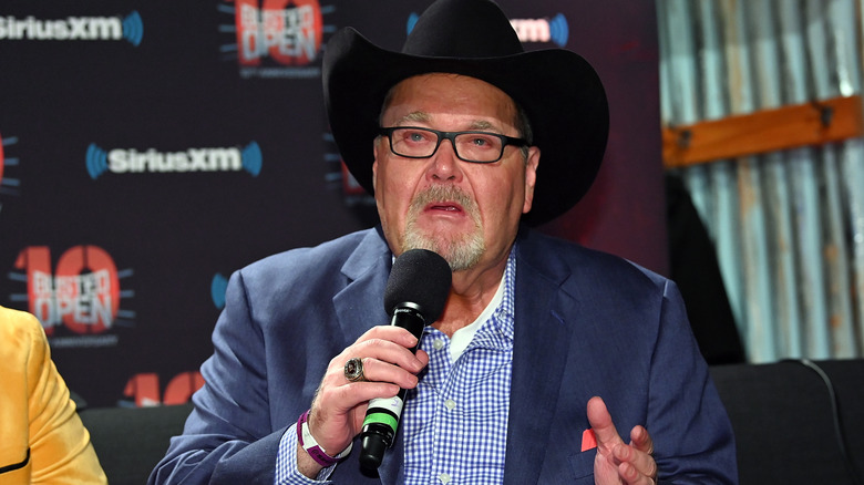 Jim Ross during SiriusXM's "Busted Open" 10 Year Anniversary show