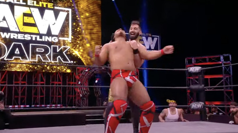 Daivari setting up for a reverse DDT