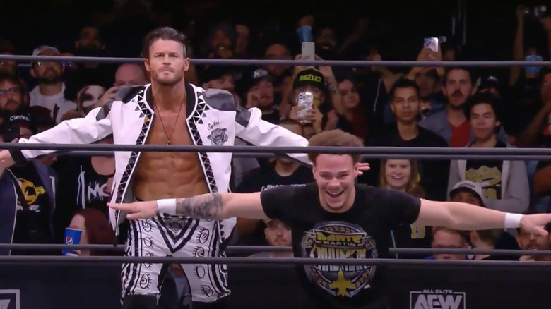 Sydal and Martin posing in the ring