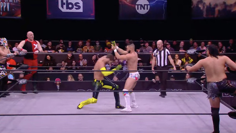 Angelico and Diaz going at it in the ring