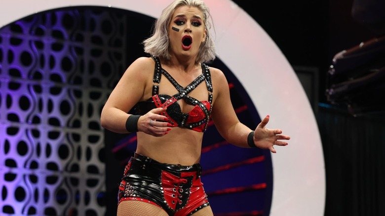 Toni Storm looks shocked on "AEW Dynamite"