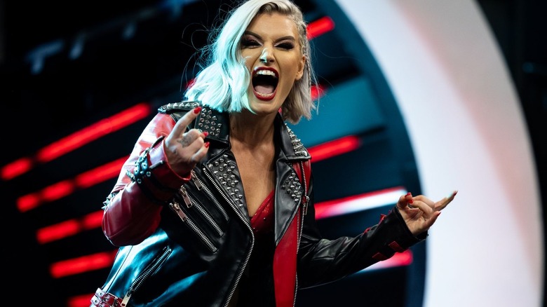 Toni Storm poses on "AEW Collision"