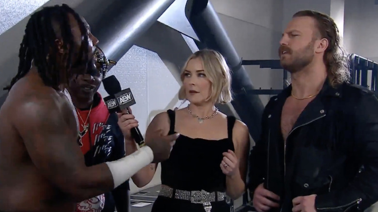 Renee Paquette interviews Swerve Strickland and Adam Page
