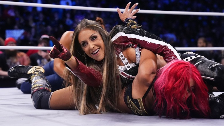 Britt Baker with the Lockjaw on Mercedes Mone