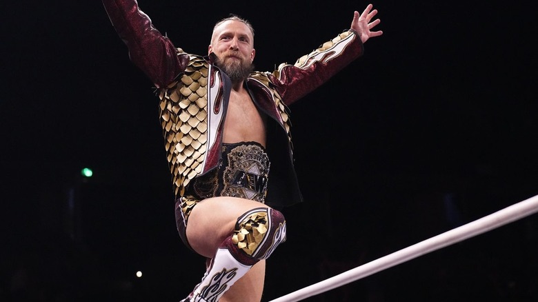 Bryan Danielson raising his arms