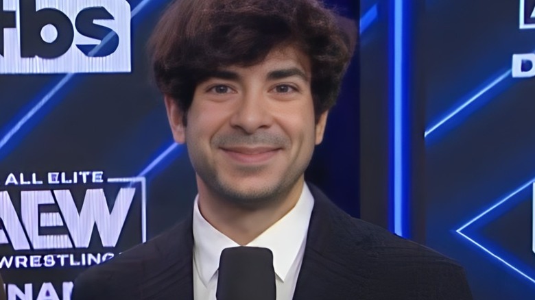 Tony Khan smiling