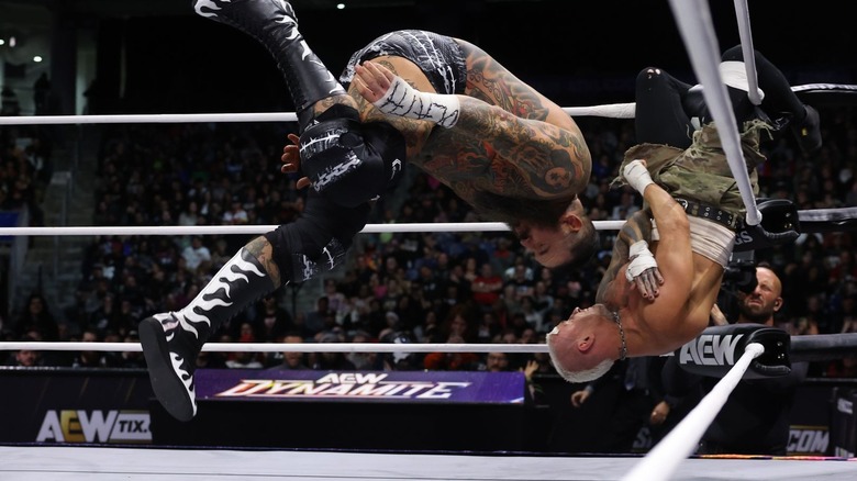 Brody King hits cannonball in the corner on Darby Allin on "AEW Dynamite."