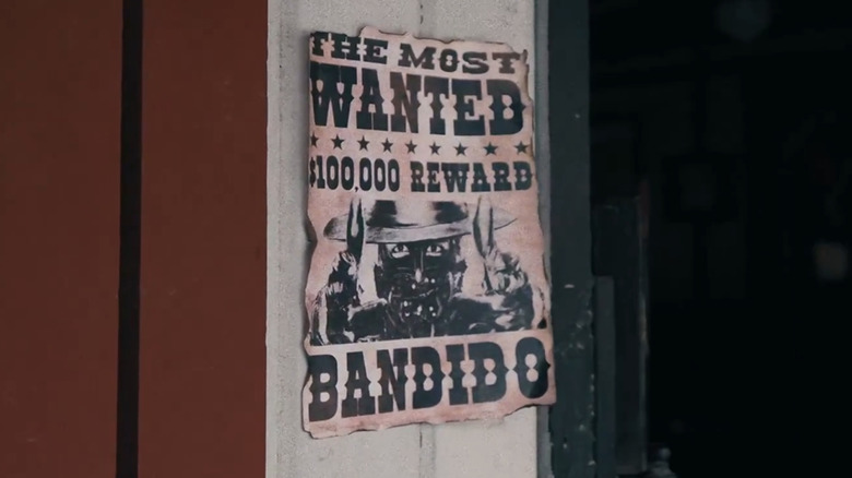 A Wanted Poster bearing Bandido's image