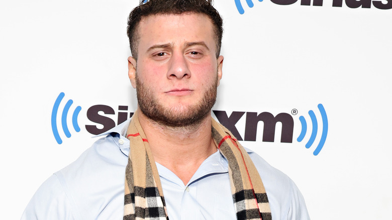 MJF poses with title belt