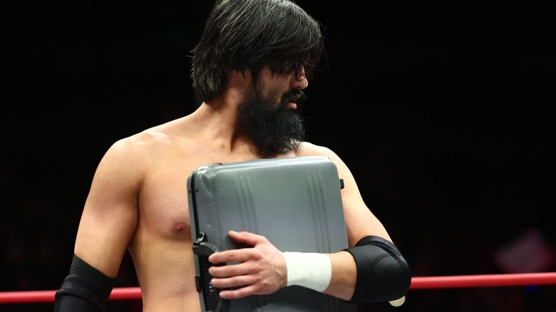 Wheeler Yuta clutches Jon Moxley's briefcase on "AEW Collision."