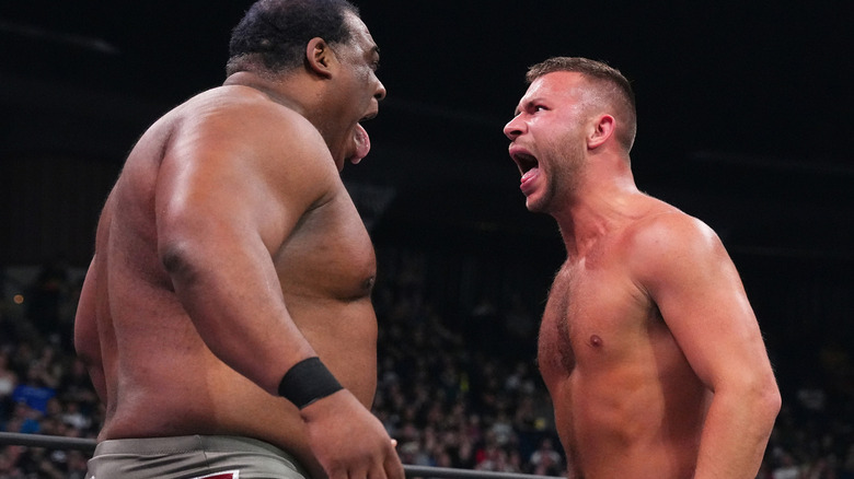 Keith Lee and Daniel Garcia scream at each other