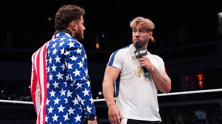 Ospreay and MJF confront each other