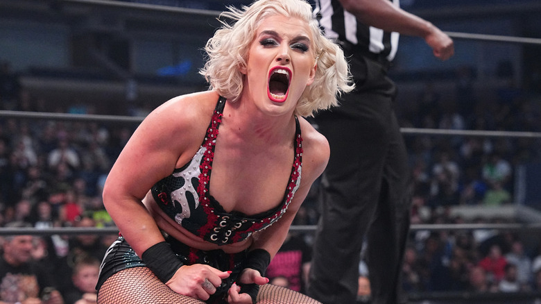 Toni Storm screams