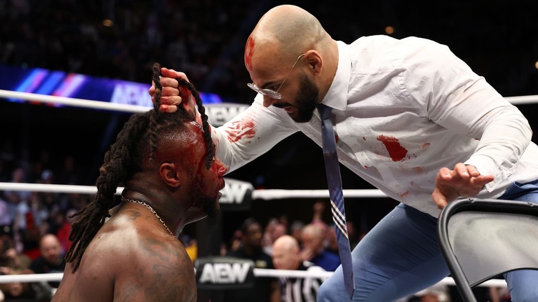 Ricochet bloodies Swerve Strickland