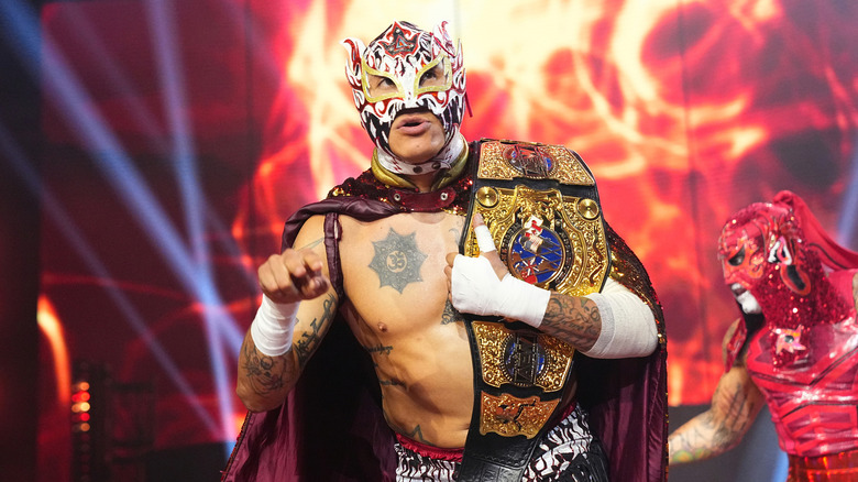 Rey Fenix makes an entrance