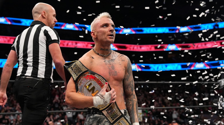 Darby Allin with the TNT Title