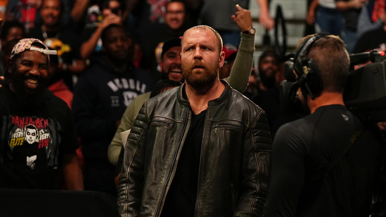 Jon Moxley makes his entrance 