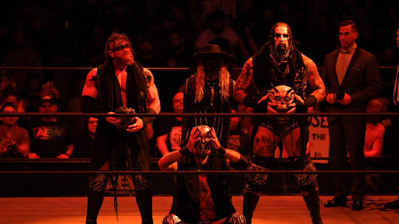 House Of Black posing in the ring 